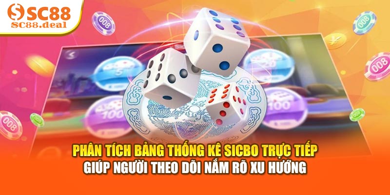 Phân tích bảng thống kê Sicbo trực tiếp giúp người theo dõi nắm rõ xu hướng